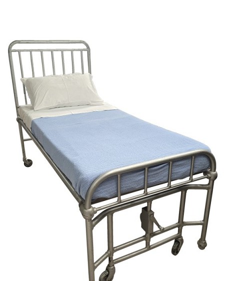 Period Metal 3 Part Bed With Mattress 